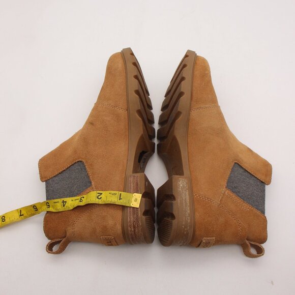 Sorel Emelie III Tawny Buff/Gum 2 Women's 8 Chelsea Waterproof Pull On Boots - Picture 6 of 11